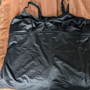 Ruby Ribbon Black Camisole